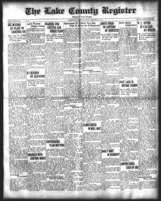 Lake County Register (1922), 15 Sep 1926