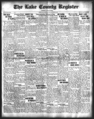 Lake County Register (1922), 18 Sep 1926