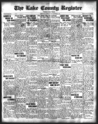 Lake County Register (1922), 25 Sep 1926