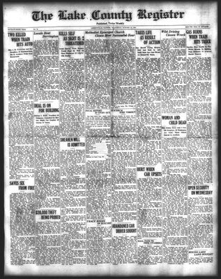 Lake County Register (1922), 13 Oct 1926