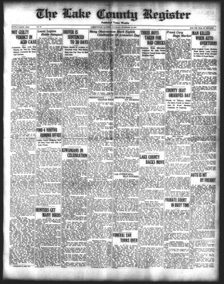 Lake County Register (1922), 13 Nov 1926