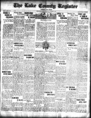 Lake County Register (1922), 24 Nov 1926