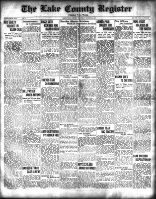 Lake County Register (1922), 22 Dec 1926