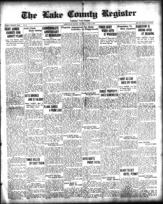 Lake County Register (1922), 15 Jun 1927