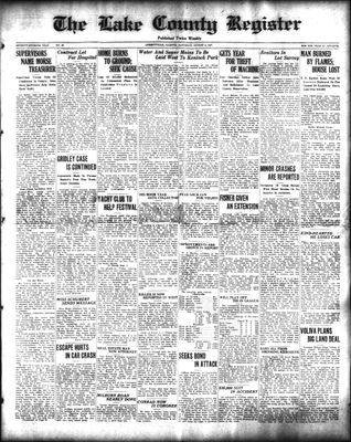 Lake County Register (1922), 6 Aug 1927