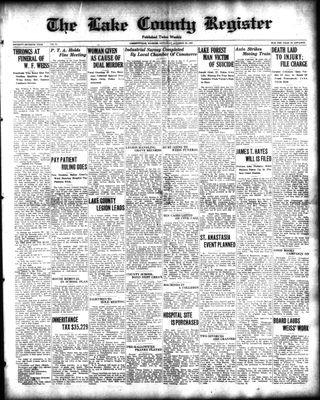 Lake County Register (1922), 22 Oct 1927