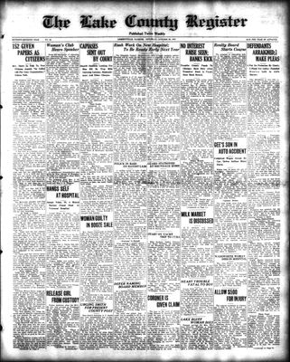 Lake County Register (1922), 29 Oct 1927