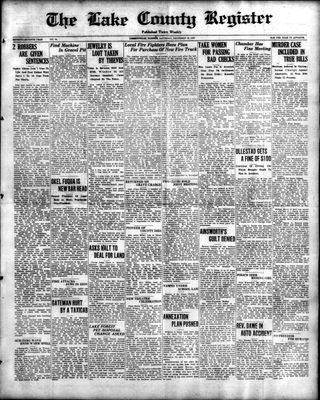 Lake County Register (1922), 10 Dec 1927