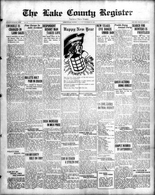 Lake County Register (1922), 31 Dec 1927