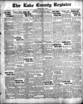 Lake County Register (1922), 11 Jan 1928