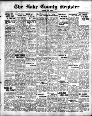 Lake County Register (1922), 31 Mar 1928