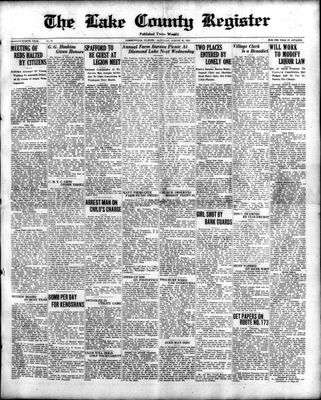 Lake County Register (1922), 25 Aug 1928