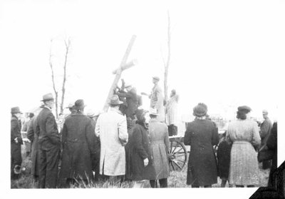 Erection d'une croix de Mission