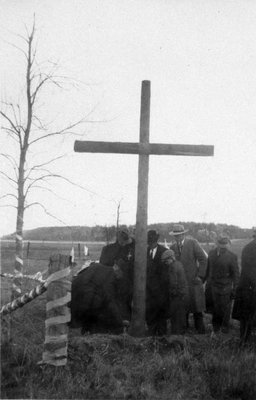 Erection d'une croix de Mission