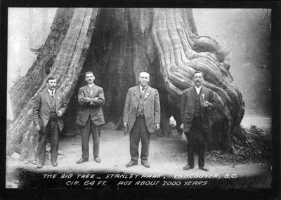 M. Maheu et ses amis au Parc Stanley à Vancouver