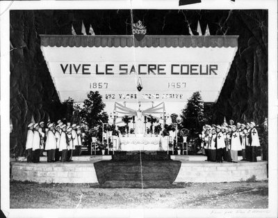 Kiosque de la Fanfare à la Fête du Sacré-Coeur.