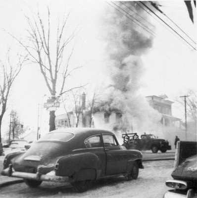 Incendie de la maison Thomas Girard.