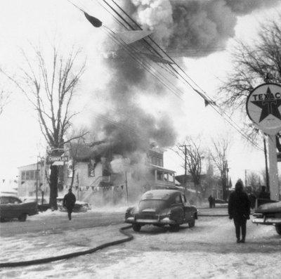 Incendie de la maison Thomas Girard.