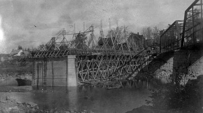 Construction du pont de ciment