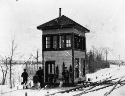 Le &quot;Diamond&quot;, poste d'aiguillage de la compagnie Grand Tronc.