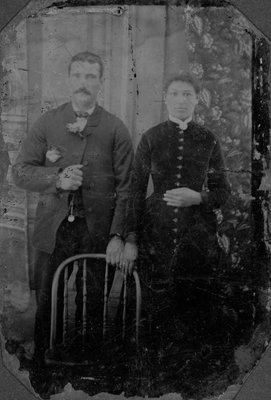 Portrait de mariage de Jos Carrière et de Emma Giroux