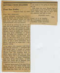 Newspaper clipping associated with letters from Lt. Dan L.S. Dudley to Eliza J. Padginton