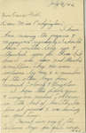 Letter from George Fish to Eliza J. Padginton