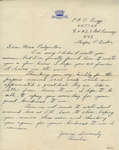 Letter from Charlie Bugg to Eliza J. Padginton