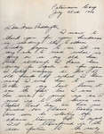 Letter from Laurence Henderson to Eliza J. Padginton