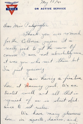 Letter from Jim Moore to Eliza J. Padginton