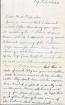 Letter from Gnr. Frank Bell to Eliza J. Padginton