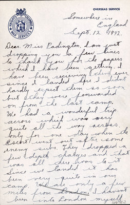 Letter from Robert A. Smith to Eliza J. Padginton