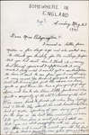 Letter from Keith Webb to Eliza J. Padginton