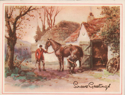 Christmas card from Jim Moore to Eliza J. Padginton