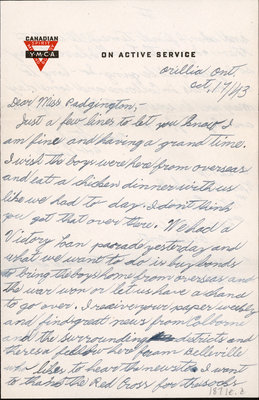 Letter from G. Robert Lindle to Eliza J. Padginton