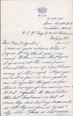 Letter from G. Robert Lindle to Eliza J. Padginton