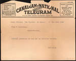 Telegram from Bob Moore to Eliza J. Padginton