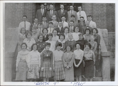 Class photograph, Colborne High School, Grade 9, 1960