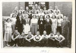 Class photograph, Colborne High School, Colborne, Cramahe Township, 1949