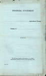 Agricultural Society Financial Statement