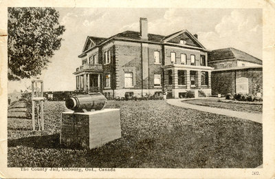 Postcard, County Jail, Cobourg, Ontario