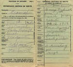 Harry Frederick Reycraft, Birth Registration. Son of Charles Reycraft and Sarah J. Wilson.