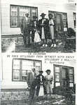 Two photocopied photos of Dr. Fred Spilsbury, Miss Emily Spilsbury, Mrs. F. Spilsbury and others.