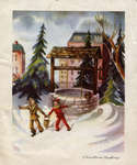Christmas card from Albert Rodley to Eliza J. Padginton.