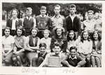 Class photograph, Colborne High School, Grade 9, Colborne,Cramahe Township, 1946