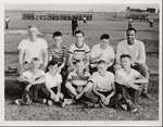 Group photograph of Colborne Baseball Team with Coach Bob Turner