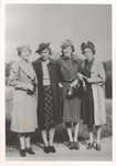 Photograph of Muriel Heckbert, Edith Arthur and two unidentified women