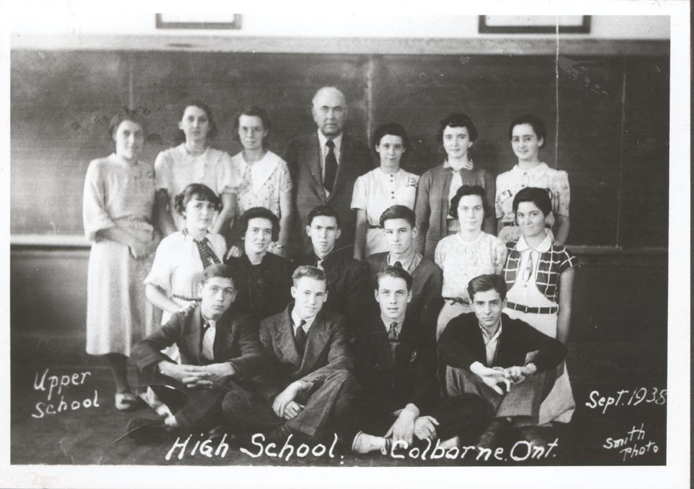 Upper School, High School, Colborne Ont., September 1938, Smith Photo