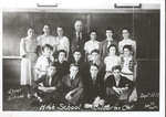 Class photograph, Upper School, High School, Colborne, Cramahe Township, September 1938
