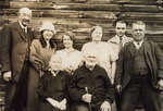 Reproduction photograph of Mr. & Mrs. Joshua Anderson with family, James Ralph and Winnie M. Black